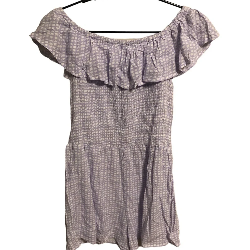 Size Medium pastel purple romper - Picture 4 of 4